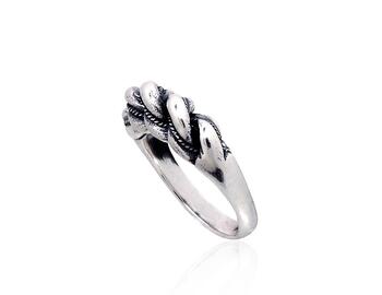 Sudraba gredzens #2101991(POx-Bk), Sudrabs 925°, oksids (pārklājums). Izmērs: 21.5. Svars: 7