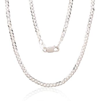 Sudraba ķēdīte Kartjē 2.5 mm , dimantu apstrādājums #2400073, Sudrabs 925°. Izmērs: 45. Svars: 4.9