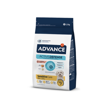 ADVANCE DOG MINI ADULT SENSITIVE 1.5KG - полнорационный корм для взрослых собак мелких пород с чувствительной пищеварительной системой (923524)