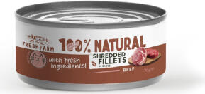 Prefera PF Fresh Farm CAT Shredded fillets in sauce with beef and chicken 70 gr (FF5102)