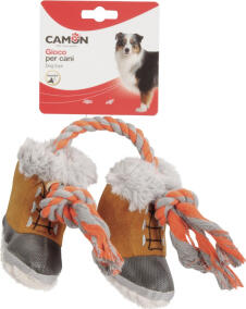 Camon Rot. Suņiem - Plīša zābaki ar virvi un pīkstuli 38 cm (AH4131)
