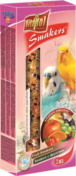 STANDARD Smakers fruit for budgie 2pcs 90g - Vitapol nūjiņas ar augļiem viļņainajiem papagaiļiem. (ZVP-2108)