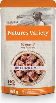 Konservi Nature's Variety Dog Original Mini Turkey 0.150 kg - Konservi ar tītaru pieaugušiem suņiem (8gb) (927295)