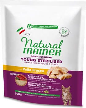 NT CAT YOUNG STERILIZED CHICKEN 300gr - pilnvērtīga un sabalansēta sausa barība ar vistas gaļu sterilizētiem jauniem kaķiem, sākot no sterilizācijas/kastrācijas brīža līdz 1 gada vecumam (967513)