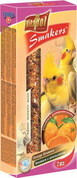 STANDARD Smakers orange for cockatiel 2pcs 90g - Vitapol nūjiņas ar apelsīnu vidējiem papagaiļiem. (ZVP-2208)