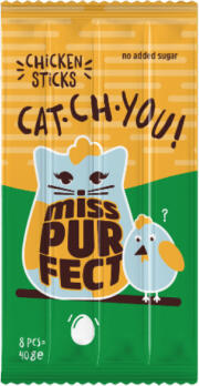 Boxby Miss Purfect Sticks with chicken - дополнительный корм для кошек, палочки со вкусом курицы, 8 шт.. (8810021309)