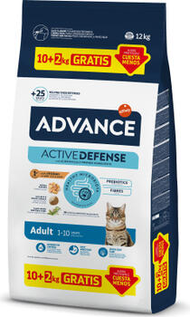 ADVANCE CAT ADULT CHICKEN 10+2 KG - ПОЛНОЦЕННЫЙ КОРМ ДЛЯ ВЗРОСЛЫХ КОШЕК. С КУРИЦЕЙ. (968859)
