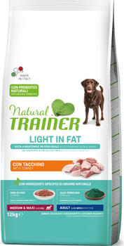 NATURAL TRAINER DOG WEIGHT CARE ADULT MEDIUM/MAXI TURKEY 12KG - Полнорационный и сбалансированный корм для поддержания здорового веса у взрослых собак больших и средних пород (925270)