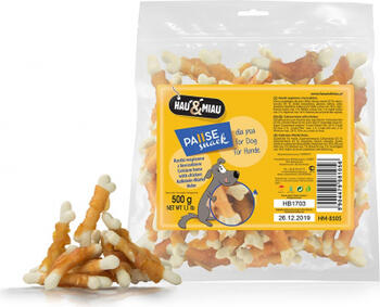 HAU&MIAU calcium bones with chicken 500g - Кальциевые косточки с курицей (HM-8105)