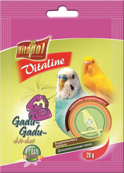 VITALINE Chit-Chat supplementary mixture for budgie 20g - Vitapol Vitaline кормовая добавка с витаминами для волнистых попугаев (ZVP-2141)