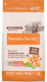 Natures Variety Dog Original No Grain Medium Adult Salmon 3 Kg (967067)
