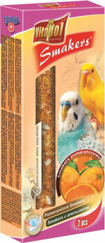 STANDARD Smakers orange for budgie 2pcs 90g - Vitapol nūjiņas ar apelsīniem viļņainajiem papagaiļiem. (ZVP-2115)