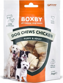 BOXBY CHEWS CHICKEN 70 г - дополнительный корм для взрослых собак, с курицей. (3520010880)