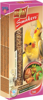 STANDARD Smakers nut for cockatiel 2pcs 90g - Vitapol Nūjiņas ar riekstiem vidējiem papagaiļiem. (ZVP-2207)