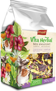 VITA HERBAL grauzējiem un trušiem, ziedu maisījums 50g (ZVP-4145)