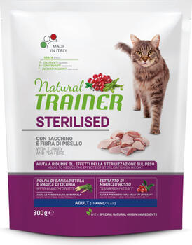 NT CAT STERILISED TURKEY 300 G - Для взрослых стерилизованных кошек с индейкой (924907)