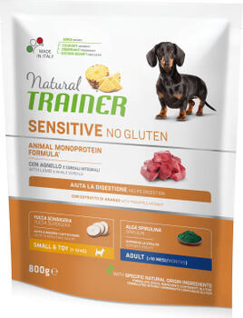 NT SENSITIVE NO GLUTEN ADULT MINI LAMB 800G - БЕЗГЛЮТЕНОВЫЙ СУХОЙ КОРМ С ЯГНЕНКОМ ДЛЯ ВЗРОСЛЫХ СОБАК МЕЛКИХ ПОРОД (925217)