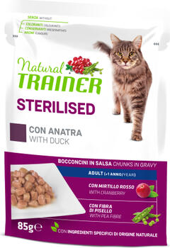 NT CAT SP. STER. ADULT DUCK 85G - полноценный корм, консервы с мясом утки для стерилизованных взрослых кошек (12gb) (965943)