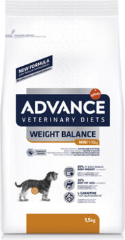 ADVANCE VETERINARY DIETS WEIGHT BALANCE MINI 1.5KG - Pilnvertīga sausā barība pieaugušiem suniem ar lieko svaru (923526)