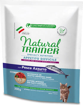 NT CAT APPETITO DIFFICILE WITH BLUE FISH 0,300 КГ - полнорационный и сбалансированный корм для взрослых кошек от 1 года, особенно привередливых во вкусе. Подходит как для стерилизованных, так и для нестерилизованных кошек. (967490)
