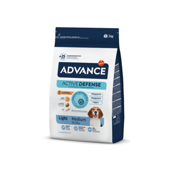 ADVANCE DOG MEDIUM LIGHT 3,0KG - ДЛЯ СОБАК СРЕДНИХ ПОРОД (КУРИЦА И РИС) (509319)