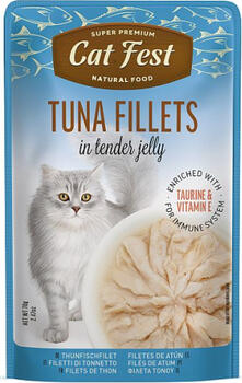 CatFest Tuna Fillets in Jelly 70g - Филе тунца в нежном желе (79217995)