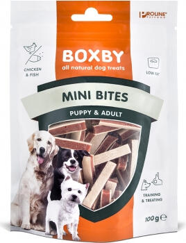 BOXBY MINI BITES PUPPY & ADULT 100gr - BOXBY МИНИ СЭНДВИЧИ ДЛЯ ЩЕНКОВ И ВЗРОСЛЫХ 100gr (3520010731)