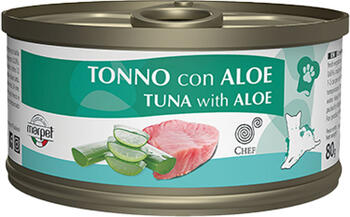 Marpet Chef 80gr Cat Tuna with Aloe - konservi pieaugušiem kaķiem, ar tunci un alveju. (GN30/080)