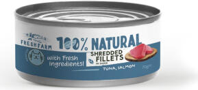 Prefera PF Fresh Farm CAT Shredded fillets in sauce with tuna, salmon and chicken 70 gr (FF5104)