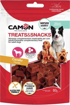 Camon Деликатес - кубики из конины 80г (AE733)