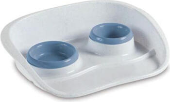 Stefanplast SET DINNER neslīdoša paplāte ar bļodām (nordik.zils/balts) (97770)