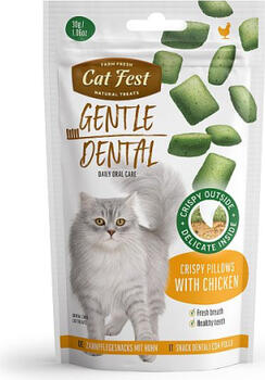 CatFest Dental хрустящие подушечки с курицей 30г (79212730)
