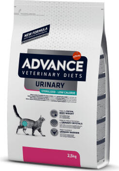 ADVANCE VETERINARY DIETS CAT URINARY LOW CALORIES 2.5KG - ДЛЯ КОШЕК ДЛЯ ЗДОРОВЬЯ МОЧЕВЫВОДЯЩИХ ПУТЕЙ И КОНТРОЛЯ ВЕСА (923985)