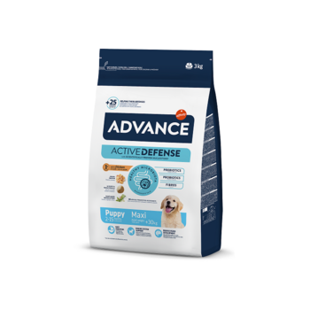 ADVANCE DOG MAXI PUPPY 3KG - ДЛЯ ЩЕНКОВ КРУПНЫХ ПОРОД (КУРИЦА И РИС) (513319)
