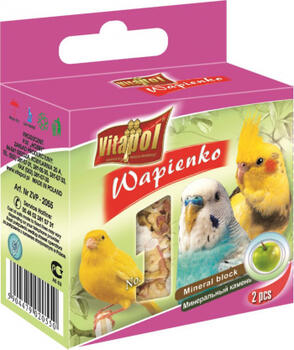 MINERAL BLOCK apple for birds 35g - Vitapol minerālu akmens ar āboliem (ZVP-2055)