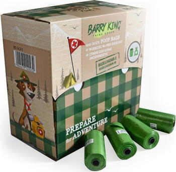 Barry King Maisi, 50 ruļļi x 20 gab., zaļi, bioloģiski noārdāmi (BK-14043)