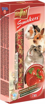 STANDARD Smakers strawberry for rodents and rabbit 2pcs 90g - Vitapol nūjiņas ar zemenēm grauzējiem (ZVP-1117)