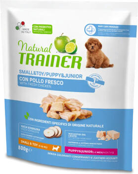 NATURAL TRAINER REGULAR MINI PUPPY/JUNIOR CHICKEN 0.8 KG - Полнорационный и сбалансированный корм для щенков маленьких и очень маленьких пор (924739)