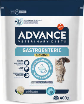 ADVANCE VETERINARY DIETS FELINE GASTROENTERIC CAT SENSITIVE 400G - ДЛЯ КОШЕК С ЧУВСТВИТЕЛЬНЫМ ПИЩЕВАРЕНИЕМ (928228)