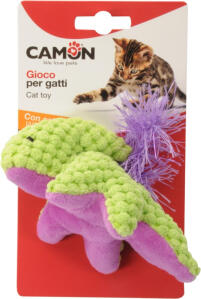 Camon Rot. Kaķiem krāsains dzivnieciņš ar spalvām un kaķumētru 14 cm (AG147)