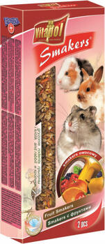 STANDARD Smakers fruit for rodents and rabbit 2pcs 90g - Vitapol nūjiņas grauzējiem ar augļiem. (ZVP-1107)