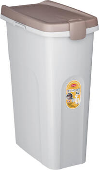 Stefanplast Konteiners barībai 40l balts ar brūni-pelēku vāku (98501)