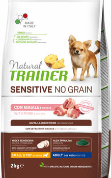 NT DOG SENSITIVE NO GRAIN ADULT MINI PORK 2 KG - полноценный беззерновой сухой корм со свининой для взрослых мелких собак (927776)