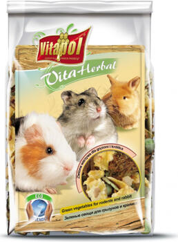 Vitapol VITA HERBAL zaļie dārzeņi papildbarība grauzējiem un trušiem 150 g (ZVP-4120)