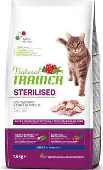 NT CAT STERILISED TURKEY 1,5 КГ - Полноценный сбалансированный сухой корм с индейкой для взрослых стерилизованных кошек (924910)