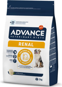 ADVANCE VETERINARY DIETS DOG RENAL 3KG - ДЛЯ СОБАК С НАРУШЕНИЯМИ РАБОТЫ ПОЧЕК (962346)