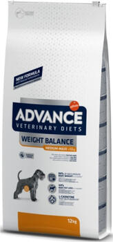 ADVANCE VETERINARY DIETS WEIGHT BALANCE MEDIUM/MAXI 12KG - ДЛЯ СОБАК СРЕДНИХ И КРУПНЫХ ПОРОД ДЛЯ КОНТРОЛЯ ВЕСА (923538)