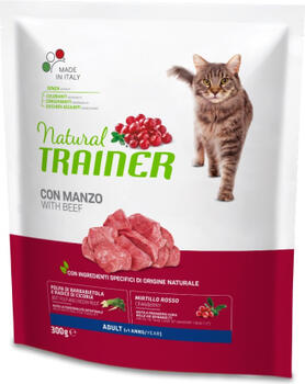 NT CAT ADULT WITH BEEF 300 gr - полноценный и сбалансированный корм для взрослых кошек от 1 года (927395)