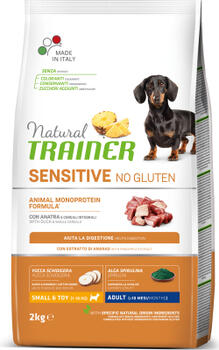 NT SENSITIVE NO GLUTEN ADULT MINI DUCK 2KG - БЕЗГЛЮТЕНОВЫЙ СУХОЙ КОРМ С УТКОЙ ДЛЯ ВЗРОСЛЫХ СОБАК МЕЛКИХ ПОРОД (925238)