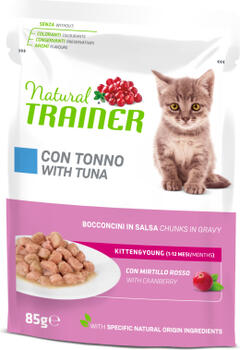 NT KONS. CAT KITTEN&YOUNG TUNA BUSTA 85G - pilnvērtīga un sabalansēta barība, konservi ar tunci, KAĶĒNIEM & JUNIORIEM (1–12mēneši) (12gb) (964758)